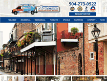 Tablet Screenshot of precisecomfort.net